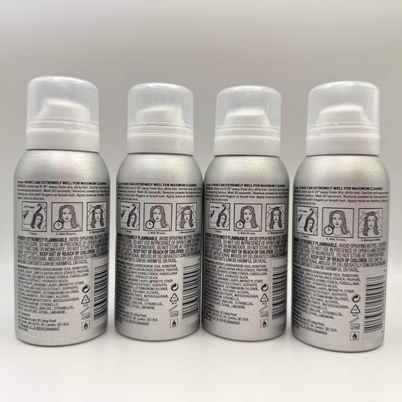 x4 Living Proof Perfect Hair Day Dry Shampoo Spray Advanced Clean 2.4oz Travel - Picture 2 of 2